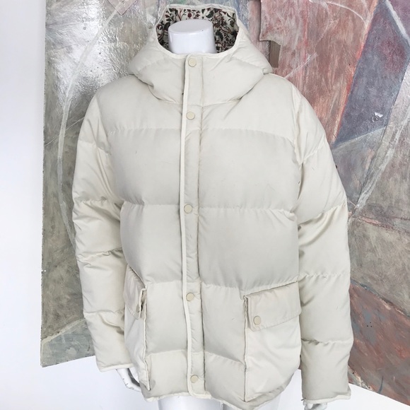 Burton Jackets & Blazers - Burton Cream Down Feather Quilted Puffer Coat XL